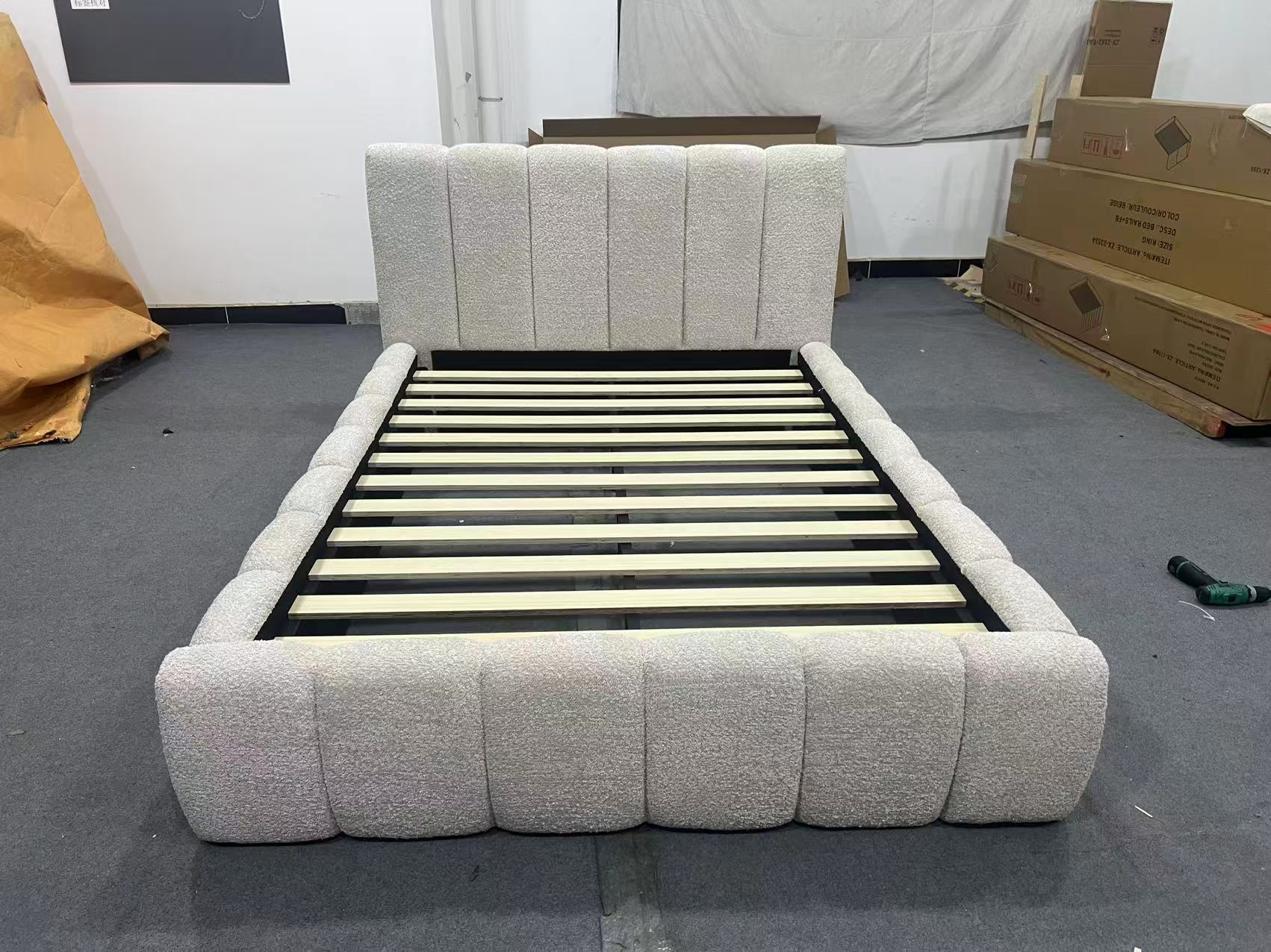 ZX-2360 Fabric Double Bed