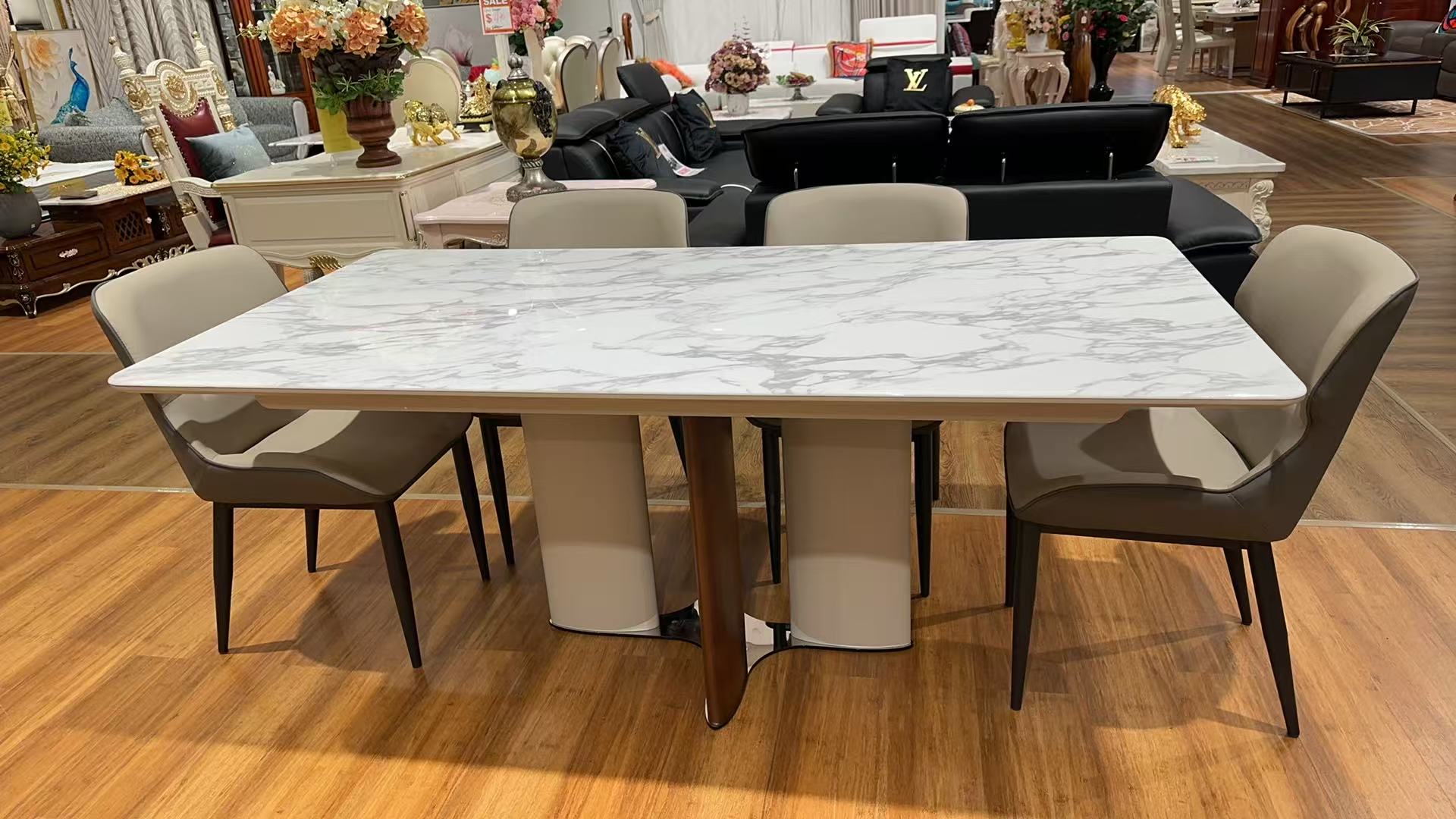 D5008 1.8M Marble Dining Table